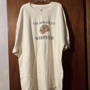 Unisex T-shirt size 3X by Hanes “The Armadillo Whisperer” shortsleeved